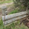 Fencing posts in the Gully, Katoomba